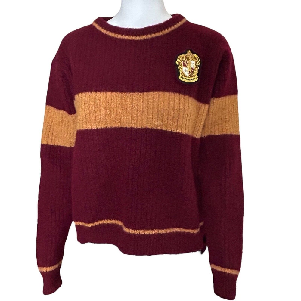 Wizarding World of Harry Potter GRYFFINDOR QUIDDITCH SWEATER Xl Universal Wool